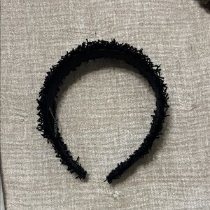 Jcrew Black Fringe Headband